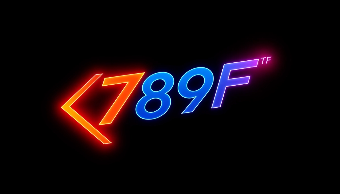 789f branding logo with futuristic design, symbolizing high-tech services and modern innovation for users seeking reliable digital solutions.