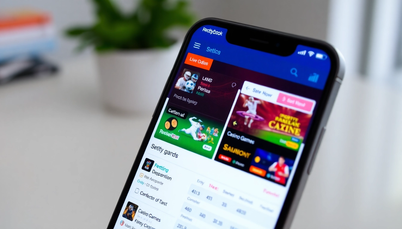 The Reddybook App enables seamless sports betting and casino gaming on mobile devices with live odds and secure transactions.