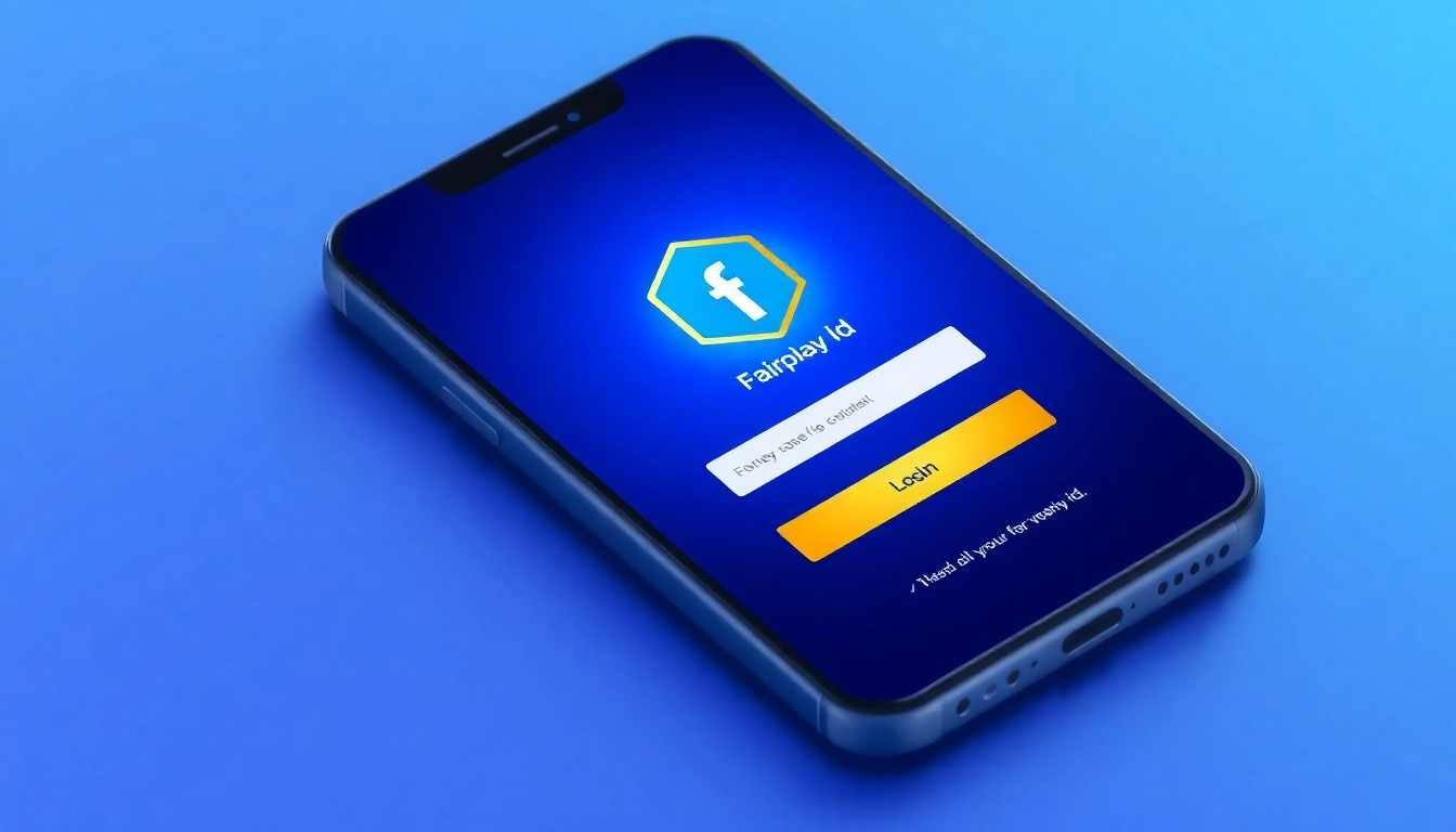 Fairplay Id login screen with secure access on a smartphone, highlighting a trusted online betting platform for users.