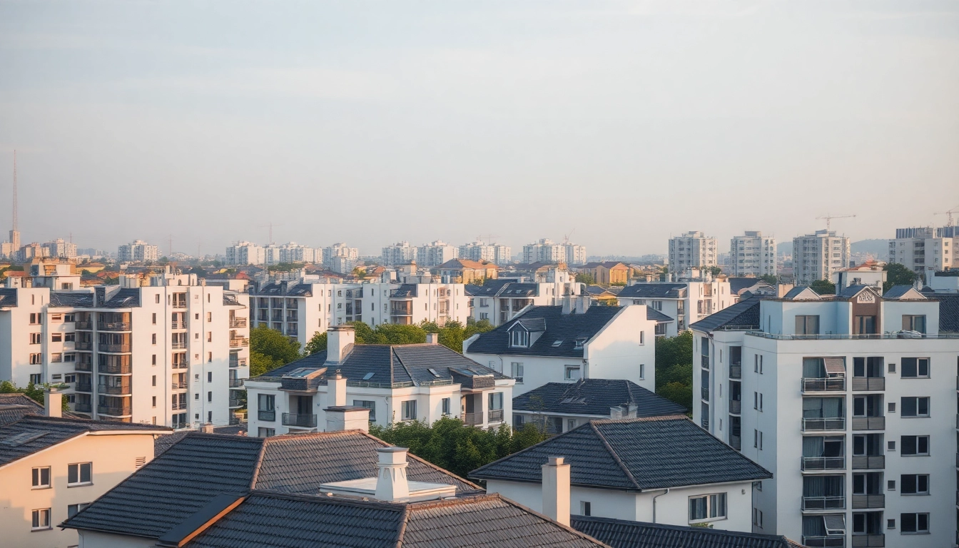 News Portal for Residential Property showcases contemporary urban housing development with