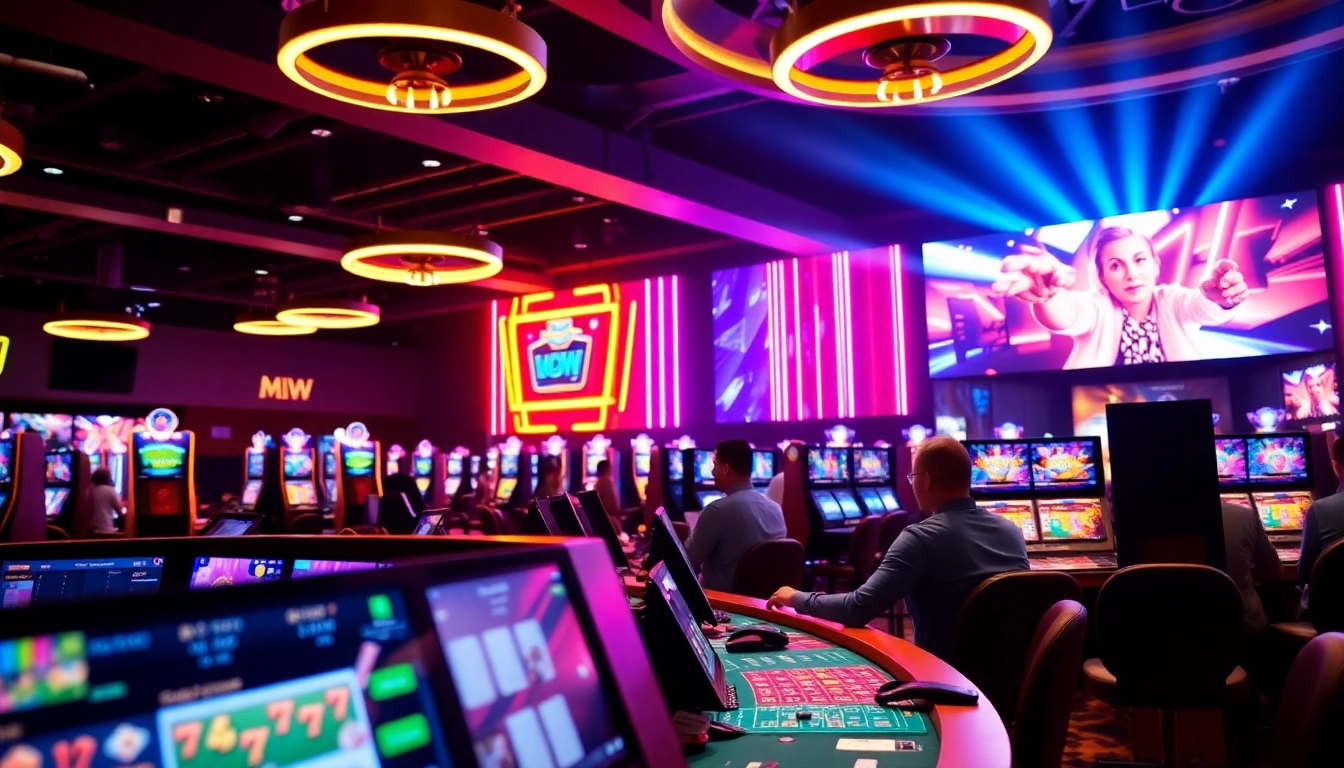 Engaging canl casino siteleri scene with live dealers and colorful gaming setup for online gambling